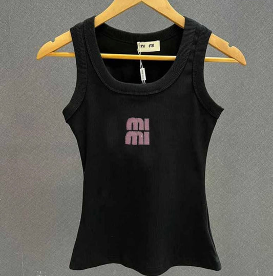 Débardeur MIUMIU Noir et rose