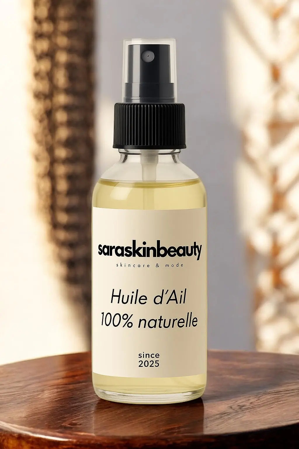 Huile d’ail 100% naturelle SARASKIN & BEAUTY