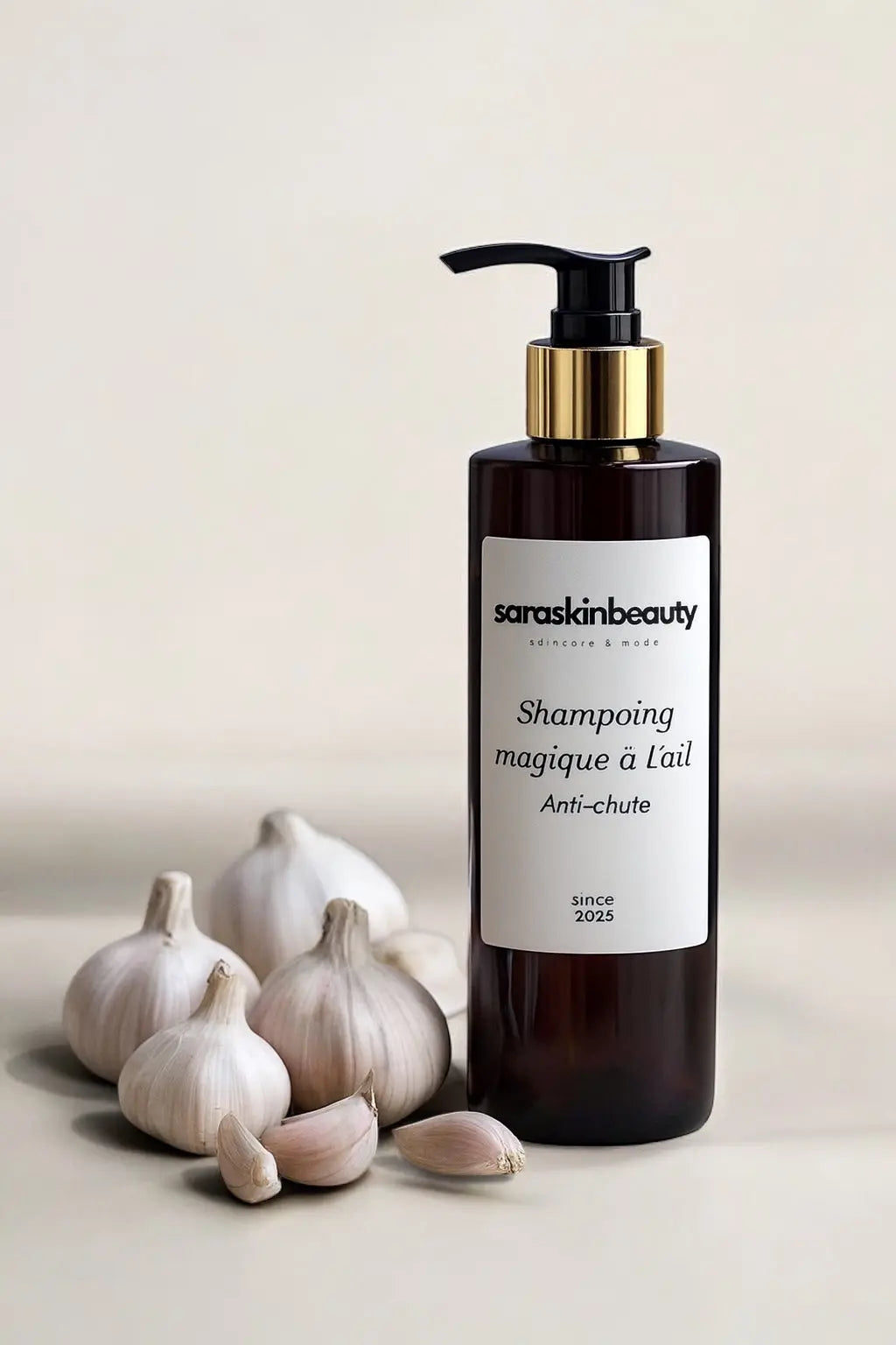 Shampoing magique à l’ail Anti-chute - 200ml SARASKIN & BEAUTY