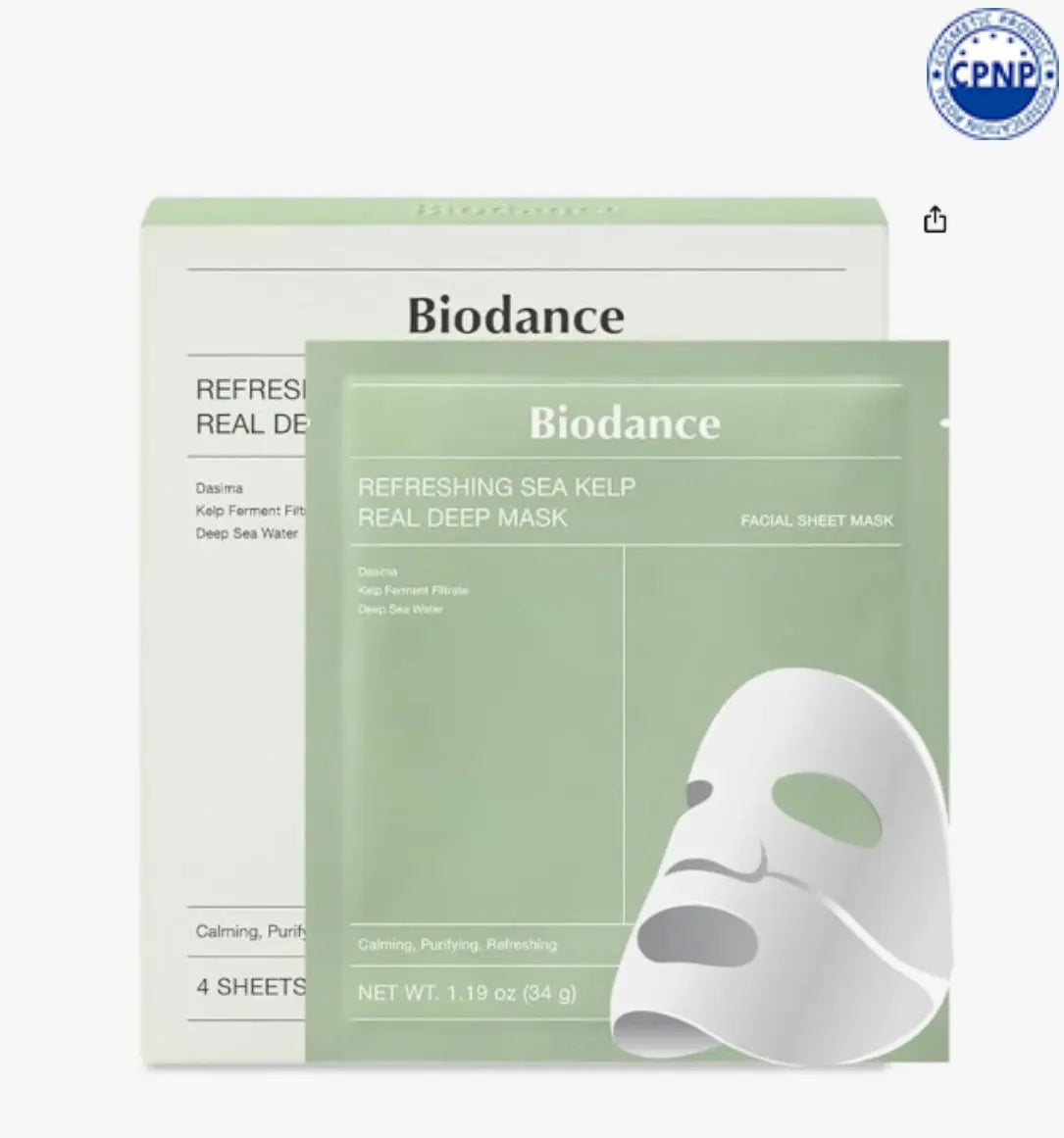Biodance – Masque Hydratant Profond aux Algues Marines (à l’unité) SARASKIN & BEAUTY