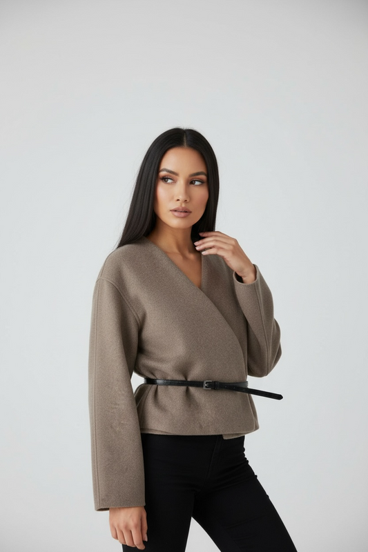 Cardigan Cache-cœur ceinturé