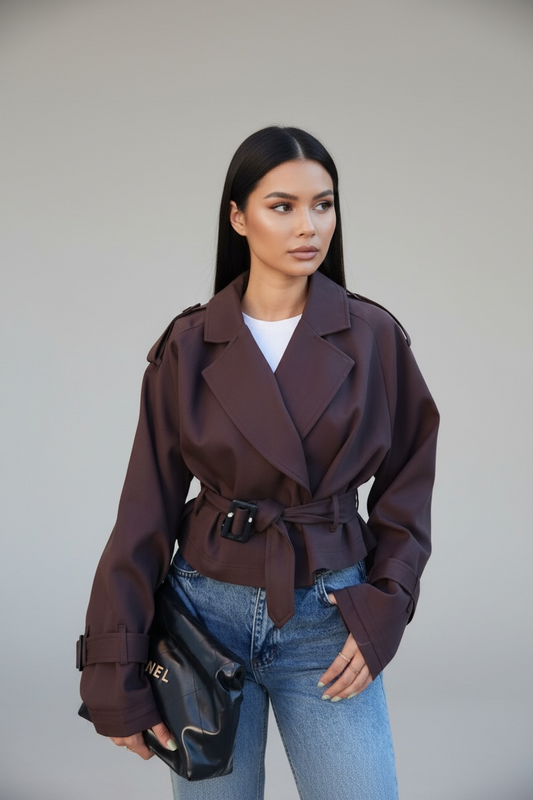 Trench court Pourpre