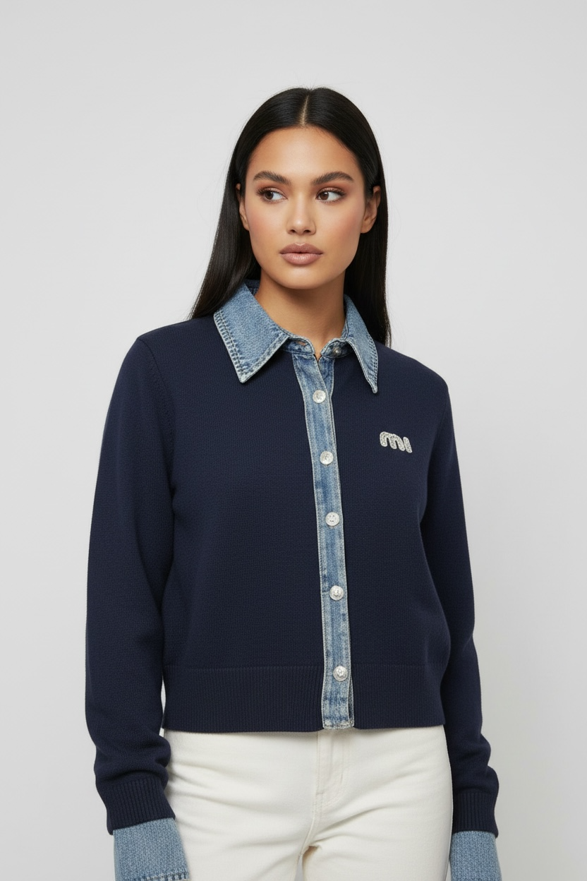 Pull bi-matières Miamia