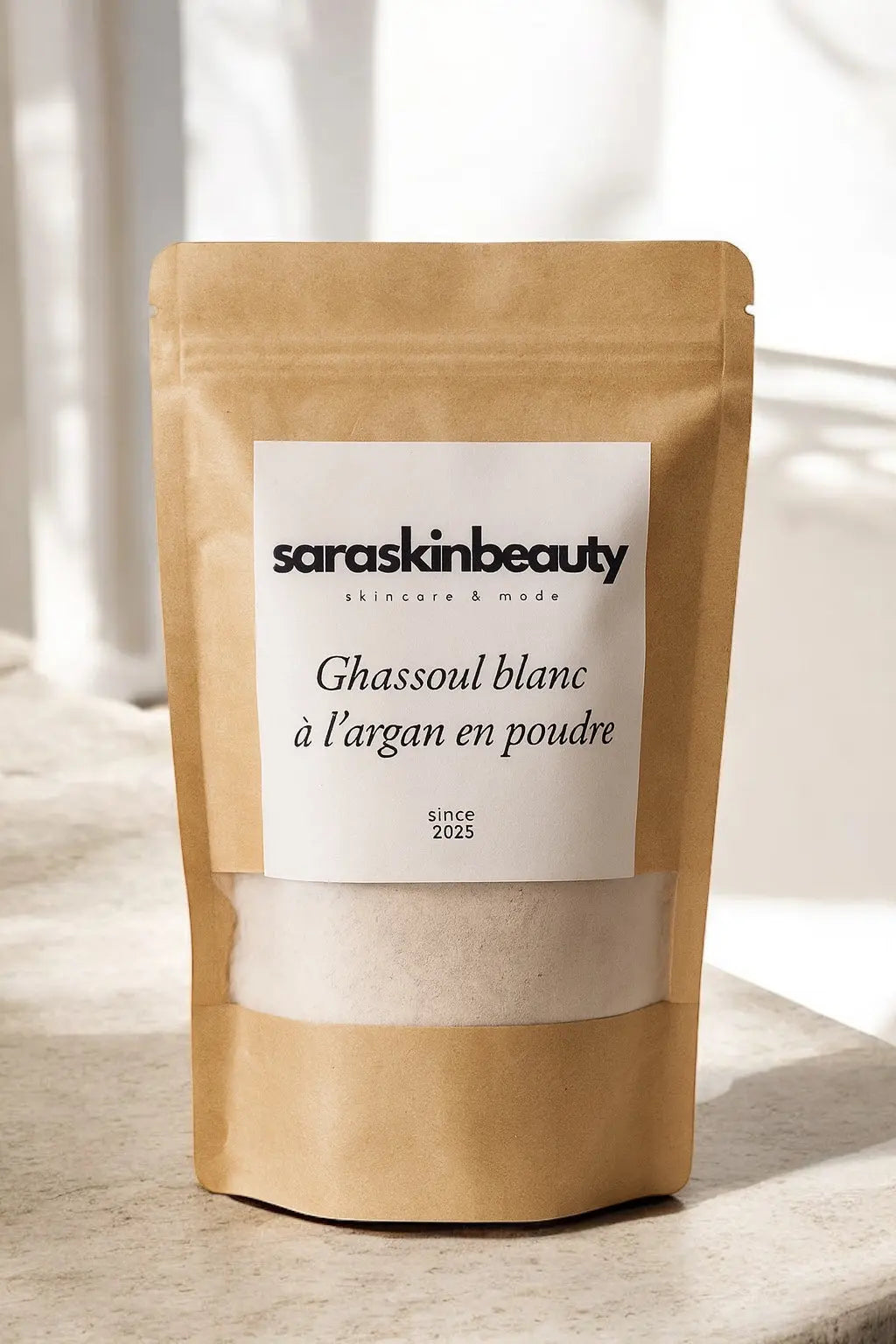 Ghassoul blanc à l’argan en poudre - 30g SARASKIN & BEAUTY