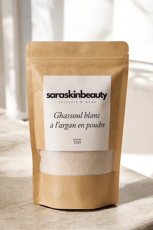 Ghassoul blanc à l’argan en poudre - 30g SARASKIN & BEAUTY